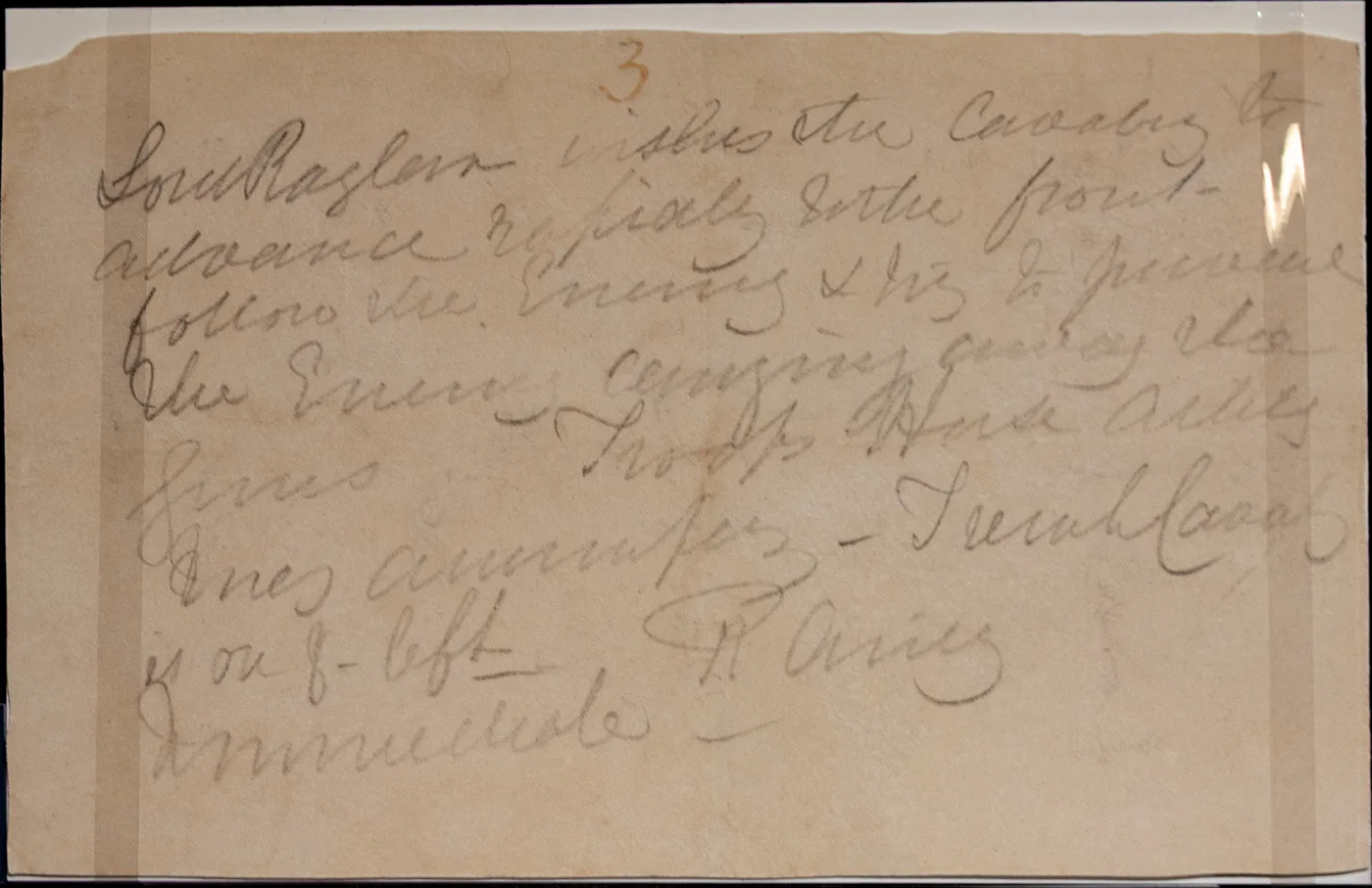 The requirements doc said 'the guns' The pencilled order that launched the charge, written by General Airey for Lord Raglan